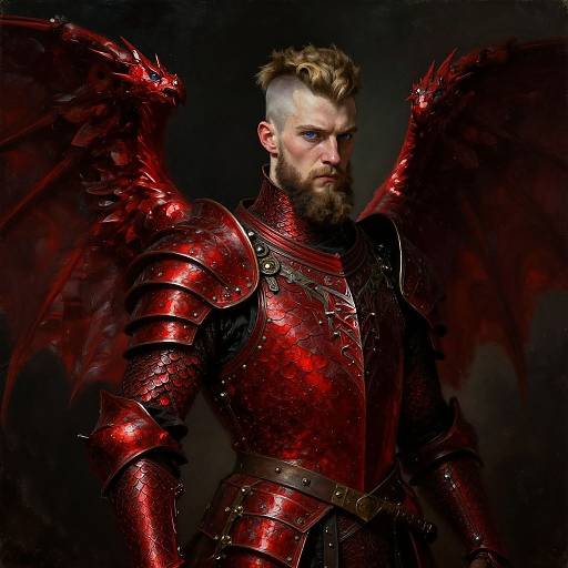 Half-Dragon Warrior Prince Portrait