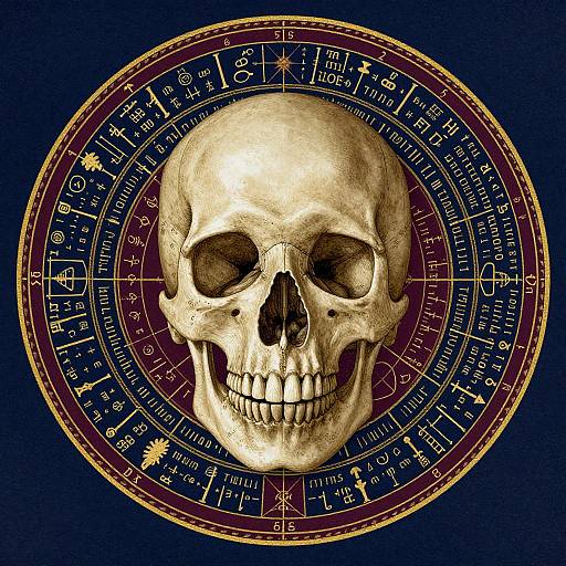 Medieval Anatomical Skull Alchemy