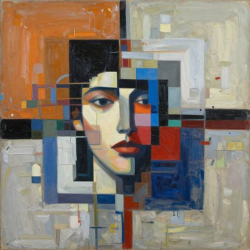 Avant-Garde Mixed Media Portrait