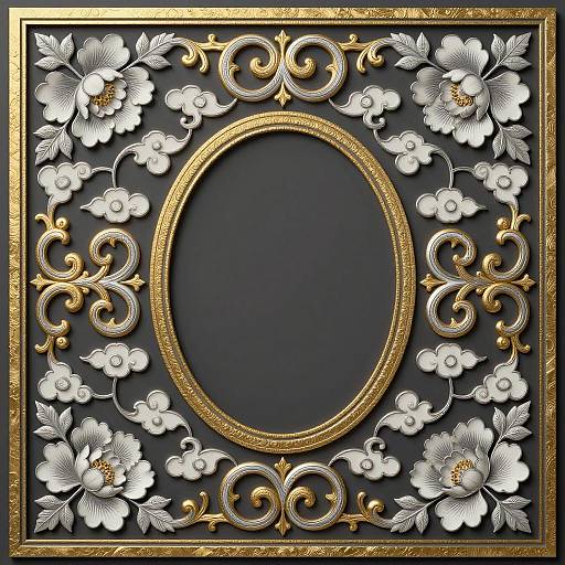 Chinoiserie Scrolls and Cloud Frame Design