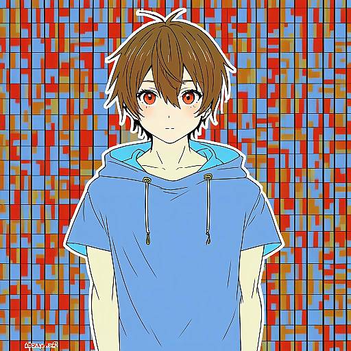 Illustration of Amamiya hibiya, kagerou project in the style of Naruse mai