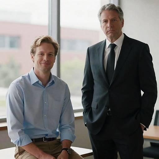 Portrait of Two Men in Indoor Setting