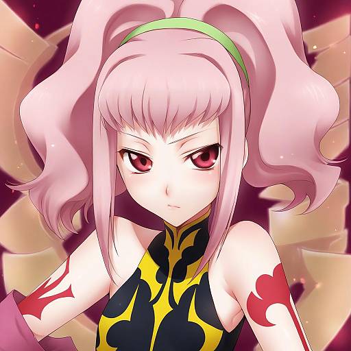 Illustration of Anya alstreim, code geass in the style of Hizuki akira