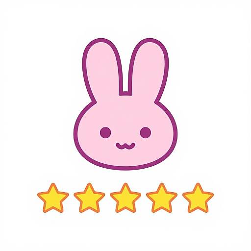 Josei Pink Bunny Star Review Icon