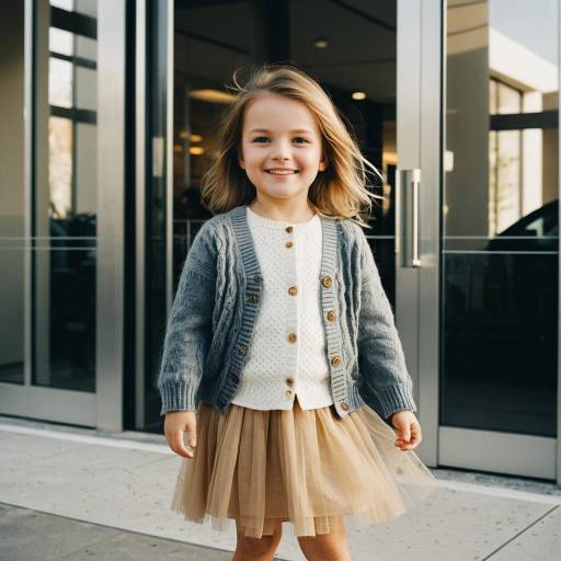Charming Toddler Fashion Portrait Outdoors