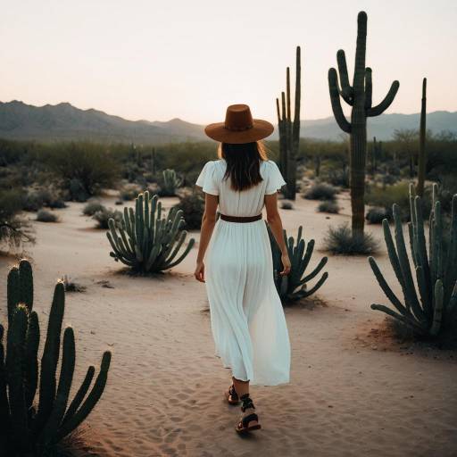 Serene Desert Walk at Dusk Serene Desert Walk at Dusk