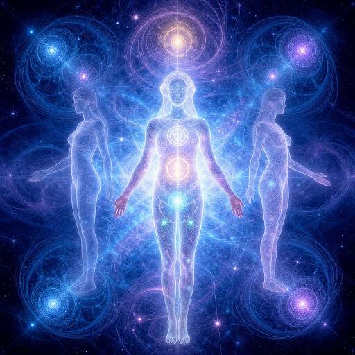 Psychedelic Alex Gray Style Art