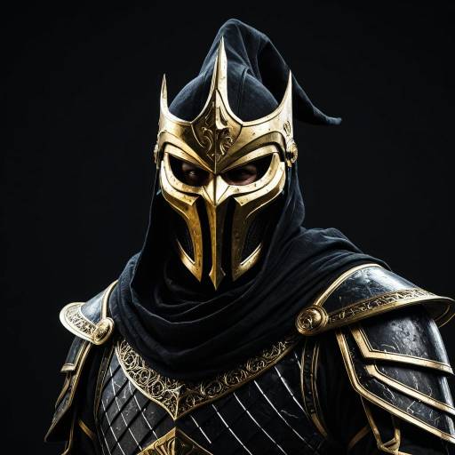 Gilded Wizard in Dark Armor