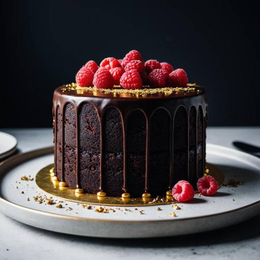 Exquisite Dark Chocolate Cake Photography