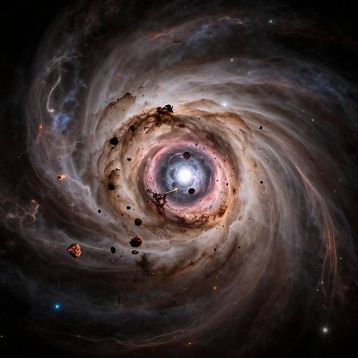 Hyperrealistic Stellar Nursery with Protostar