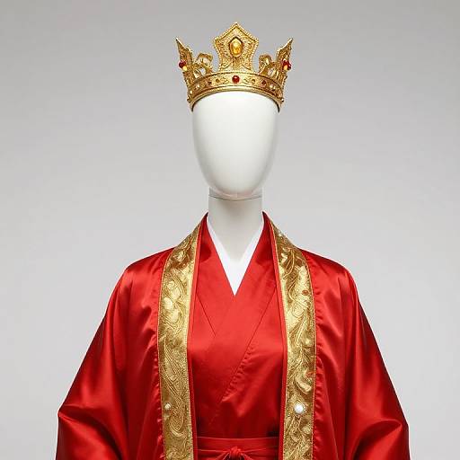 Mannequin in Regal Red Robe