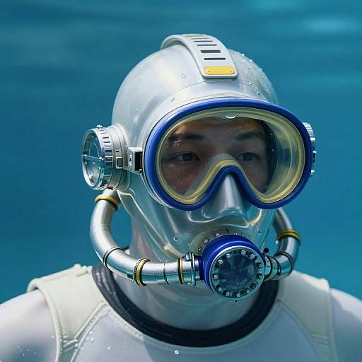 Vintage Diving Helmet Illustration