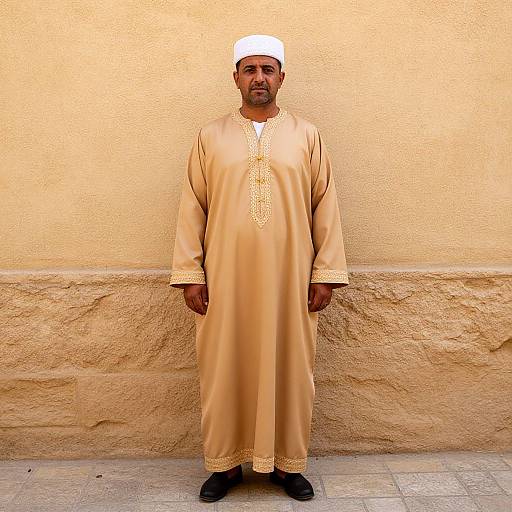 Man in Traditional Tunisian Attire