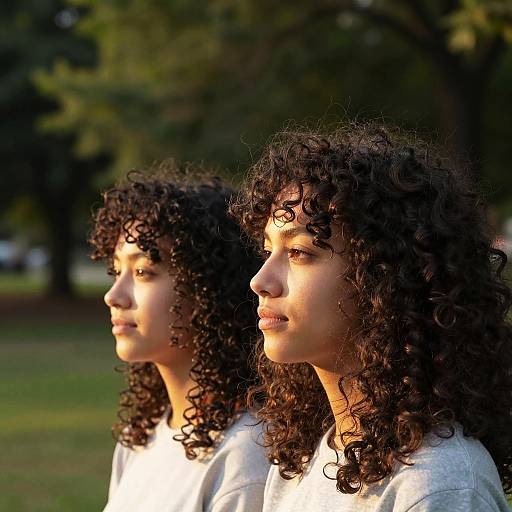 Serene Park Moment with Natural Curls