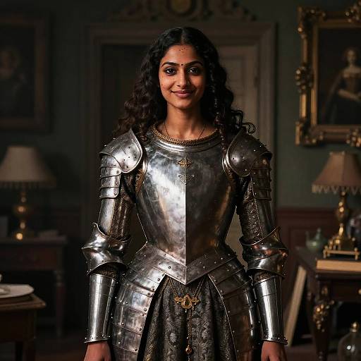 Renaissance Woman in Dramatic Light