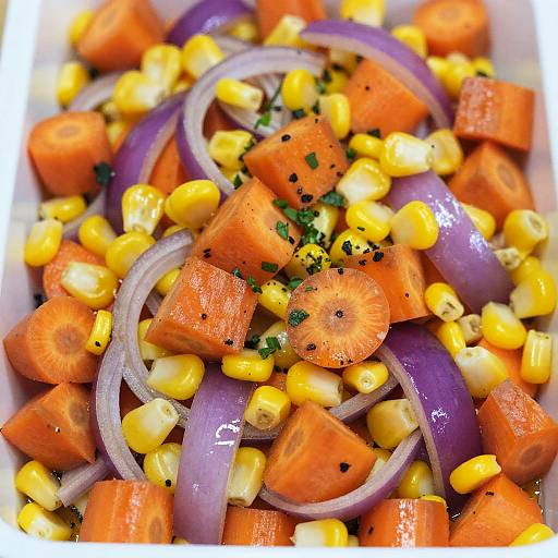 Vibrant Close-Up Colorful Salad