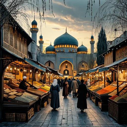Elegant Ottoman Bazaar at Twilight