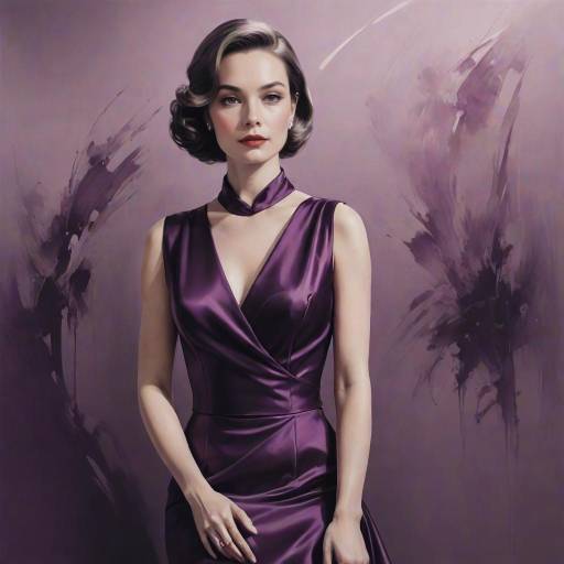 Glamorous Satin Portrait in Duotone