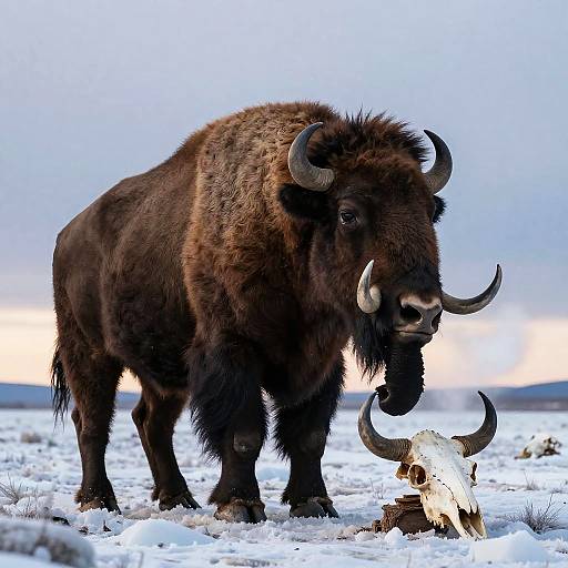 Twilight Megafauna Mammoth in Ice Age