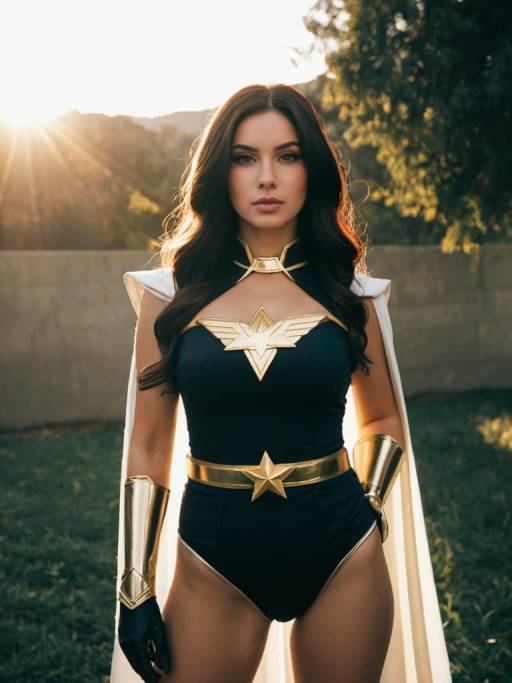 Woman in Nena Trinity Cosplay Costume