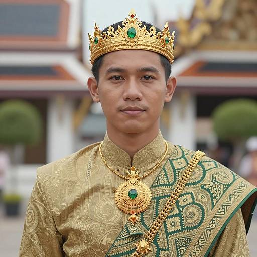 Royal Thai Costume Portrait of a Man