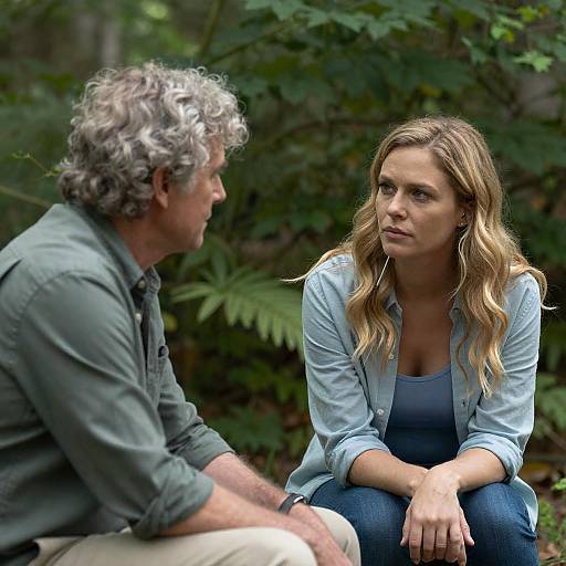 Thoughtful Conversation in Forest