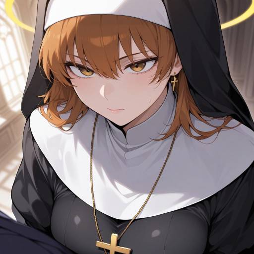 Divine Encounter: Nun and Boy