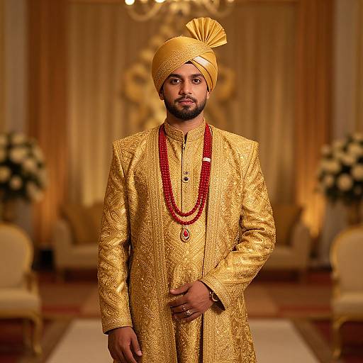 Summer Wedding Man in Festive Attire