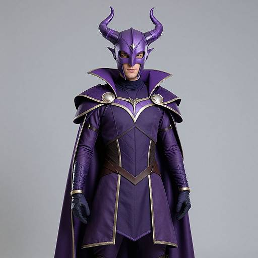 Purple Horned Hero Costume