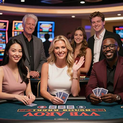 Joyful Casino Gathering at the Table