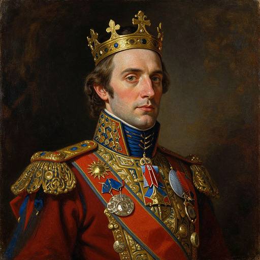Realistic Victorian King Portrait