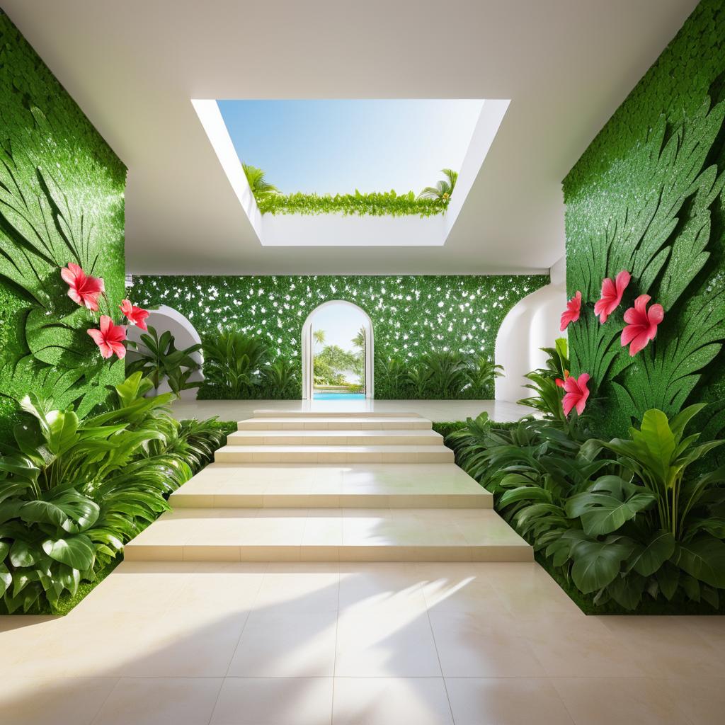 Hibiscus-Inspired Gallery Architectural Photography