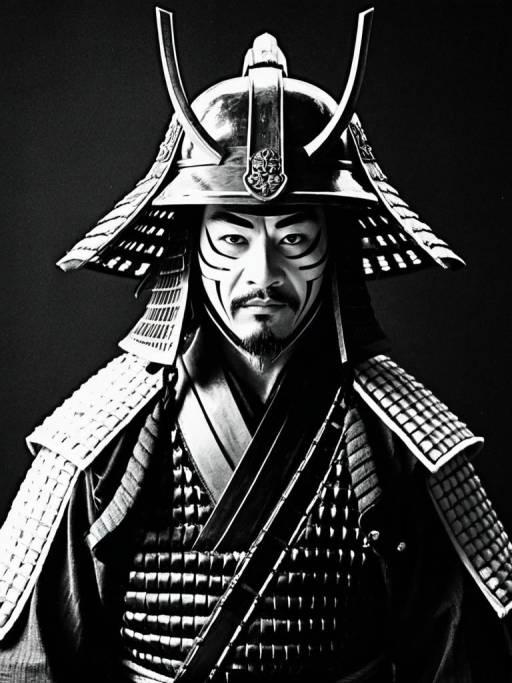 Samurai Warrior in Traditional Armor