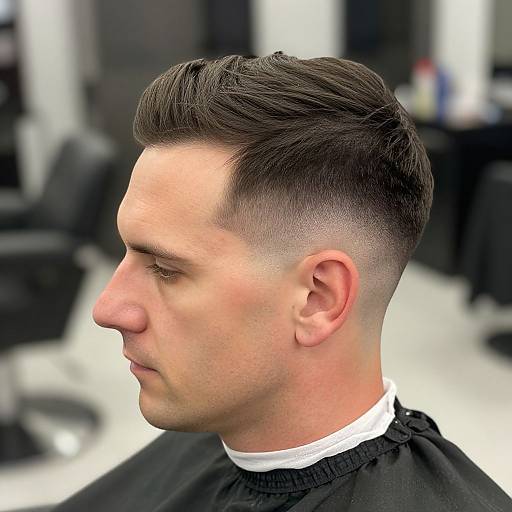 Layered Fade on Mature European Man