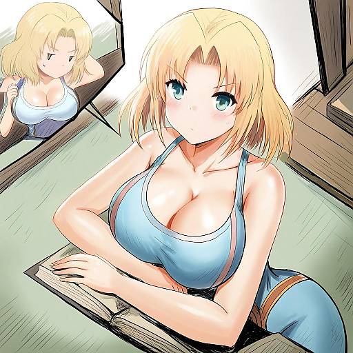 Illustration of Monk (fft), final fantasy in the style of Y.ssanoha