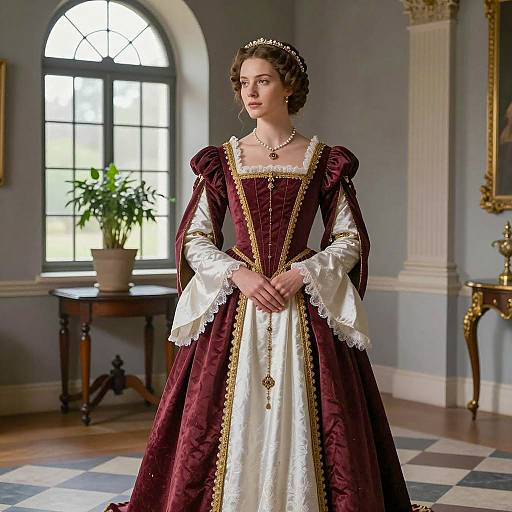 Elegant Renaissance Wedding Portrait