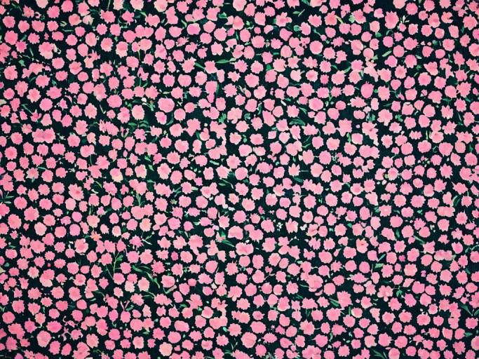 Delicate Pink Floral Wallpaper Design