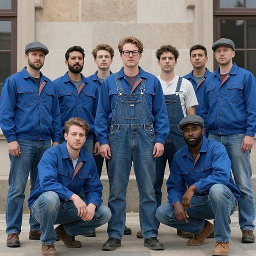 Diverse Group of Men in Work Attire