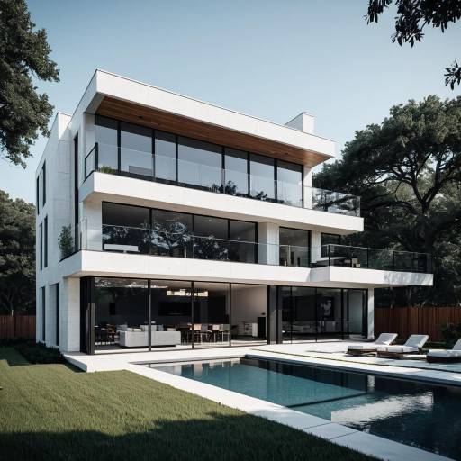 Modern Luxury Three-Story Home with Pool