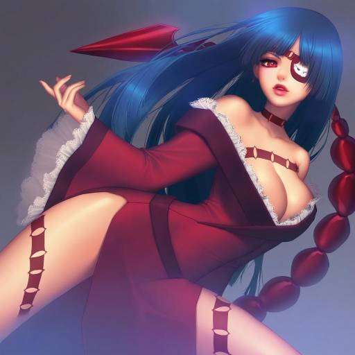 Illustration of Adiane, tengen toppa gurren lagann in the style of Love cacao