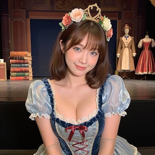 Petite Queen in Vintage Theater