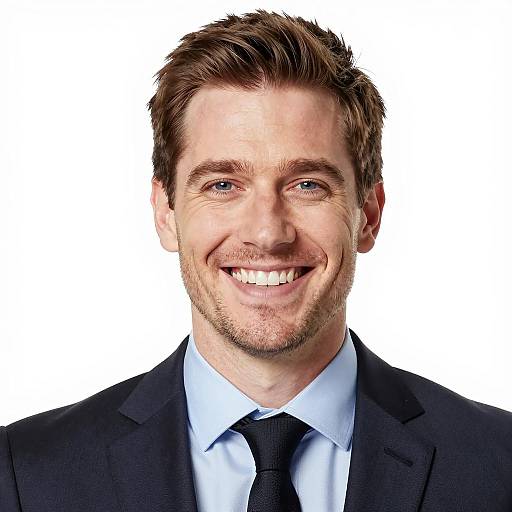 Contrasting Expressions of a Smiling Man