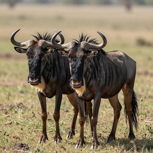 Stunning Portrait of Black Wildebeest