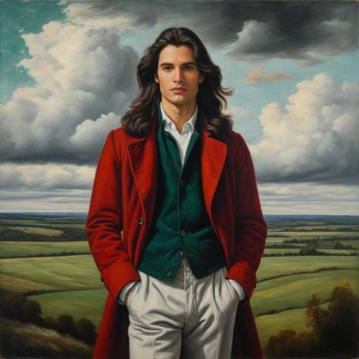 Classic Oil Portrait of a Young Man