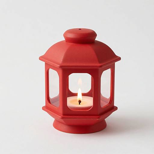 Cute Red Lantern Candle Holder