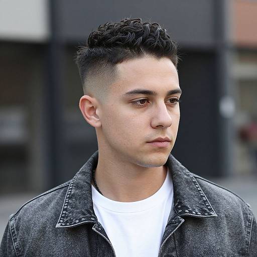 Realistic European Man with Faux Hawk