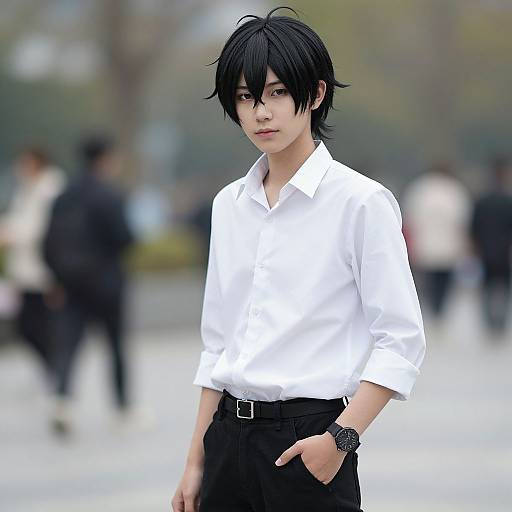 Realistic Photo of Casual Deku Costume