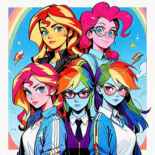 Mythical My Little Pony Quartet