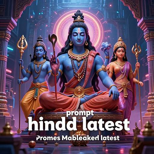 Futuristic Digital Hindu Deity Art