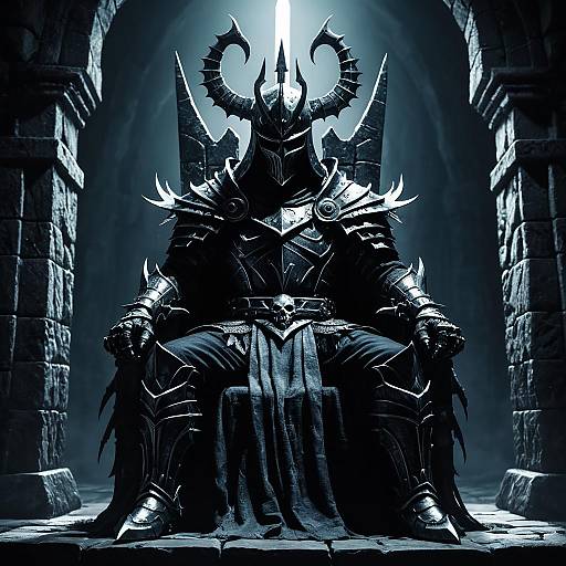 Tim Burton Style Shadow Knight Character Design